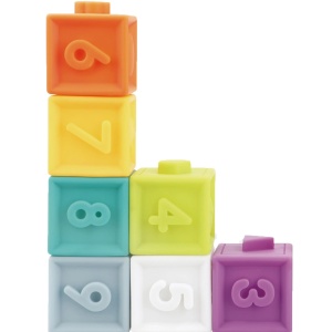 Set 32 piese senzoriale de constructie, interconectabile, Melody