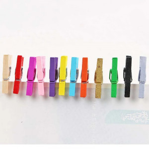 Set 50 carlige colorate din lemn, Lucru manual si activitati