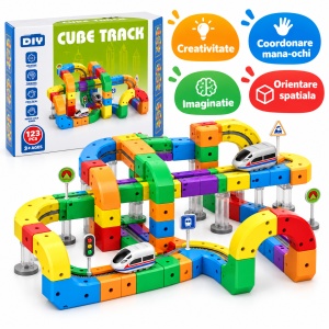 Set constructie tren cu circuit magnetic 3D - 123 piese - Img 3
