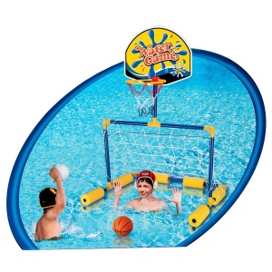 Set de joaca 2 in1 pentru piscina, Baschet si Polo