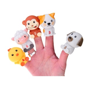 Set de marionete finger puppets multifunctionale, 12 piese