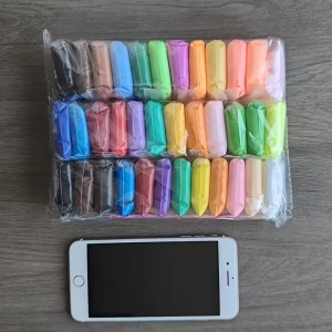 Set plastilina magica antiaderenta, Clay, 36 culori/set, 120 gr, accesorii incluse\