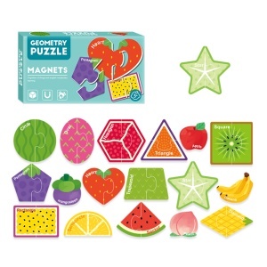 Set puzzle magnetic cu 30 piese - Fructe