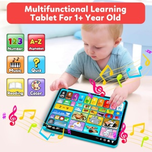 Tableta interactiva 3 in 1 pentru copii, jucarie logopedica si muzicala