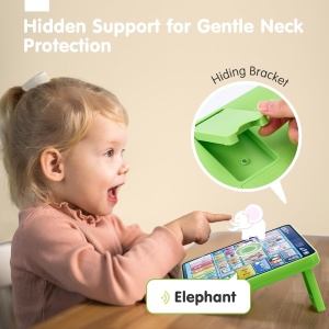 Tableta interactiva 3 in 1 pentru copii, jucarie logopedica si muzicala, verde