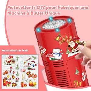 Aparat automat de facut baloane 13 orificii, 10.000 baloane/min, lumini LED, capacitate 80 ml, Craciun