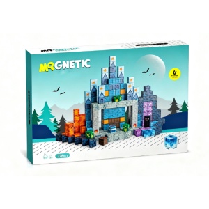 Blocuri magnetice de constructie 3D tip Minecraft, 2 cm - 276 piese - Halloween - Img 8