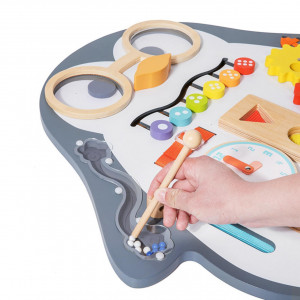 Busy Board 2 in 1 cu tablita scris si desenat, Pinguinul Vesel