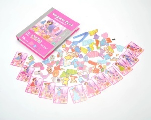 Carte magnetica puzzle pentru copii – Lumea printeselor