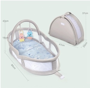 Cosulet pentru somn si patut portabil 2 in 1 pentru bebelusi