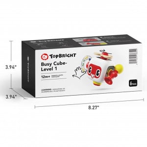 Cub activitati Montessori, Busy Cube, TopBright