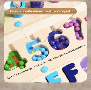 Joc educativ logaritmic 5 in 1, labirint, asociere culori, litere si cifre