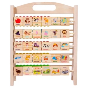 Joc educativ multifunctional 3 in 1, Abac si litere