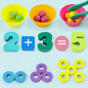 Joc Montessori Multifunctional 6 in 1 din Lemn