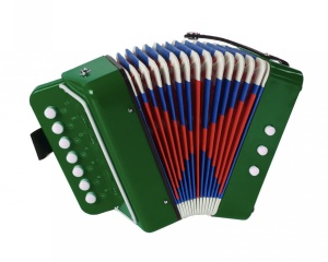 Jucarie muzicala acordeon cu butoane pentru copii