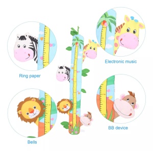 Masuratoare de perete pentru copii, 140 cm, Animalute