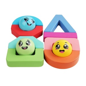 Set 11 blocuri de constructie din lemn