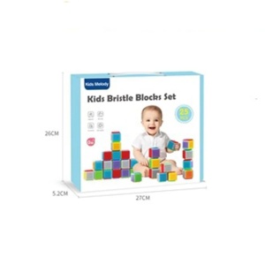 Set 25 cuburi senzoriale de construit pentru bebelusi