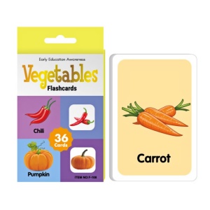 Set 36 carduri cognitive invatare legume in limba engleza