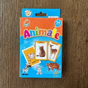 Set 36 carduri cognitive limba romana/engleza - Animale\