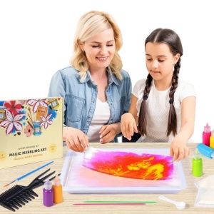 Set creativ pictura, efect marmorare, 12 culori