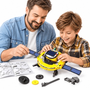 Set de constructie Robot Solar 6 in 1 – Explorarea spatiului, joc educativ STEM - Img 3