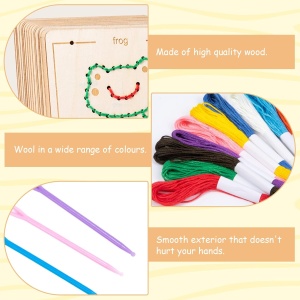 Set de snuruit cu 4 placi din lemn - Broscuta si insecte - Img 2