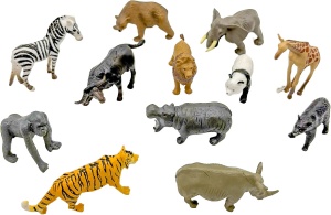 Set educativ cu figurine si proiector pentru copii - Animale salbatice - Img 2