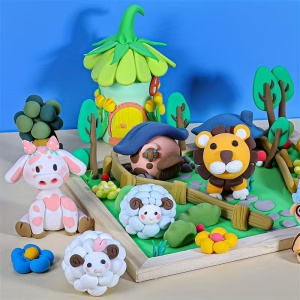 Set plastilina magica antiaderenta, Clay, 36 culori/set, 120 gr, accesorii incluse