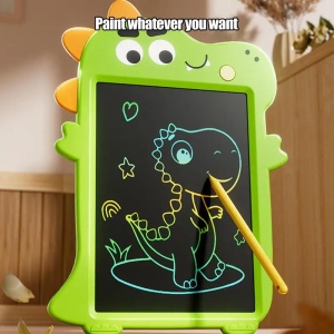 Tableta LCD grafica pentru desenat si scris, buton blocare si stergere, Crocodil