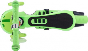 Trotineta 3 in 1 buburuza cu 3 roti din silicon si scaunel, Verde