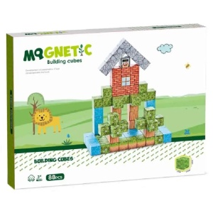 Blocuri magnetice de constructie 3D tip Minecraft, 2.5 cm - 87 piese - Img 8