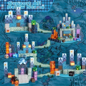 Blocuri magnetice de constructie 3D tip Minecraft, 2 cm - 160 piese - Halloween - Img 2