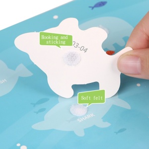 Carte cu activitati cu activitati, stickere repozitionabile, 10 pagini, Animale