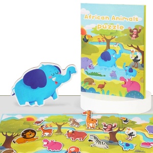 Carte educativa cu stickere reutilizabile - Safari