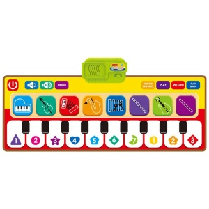 Covor muzical interactiv cu clape de pian si functii, 80 x 30 cm