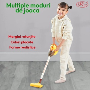 Jucarie aspirator vertical cu 3 functii pentru copii