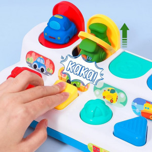 Jucarie interactiva bebelusi, vehicule, Pop-it-up, Huanger