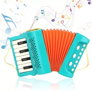 Jucarie muzicala acordeon 8 clape si butoane de control - Img 11