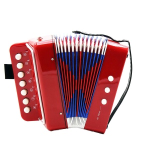 Jucarie muzicala acordeon cu butoane pentru copii
