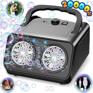 Masina automata de facut baloane de sapun, lumini led, 2 ventilatoare, 20000+/min