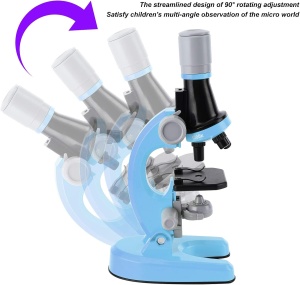 Microscop pentru copii, STEM, marire pana la 1200x - Albastru - Img 3