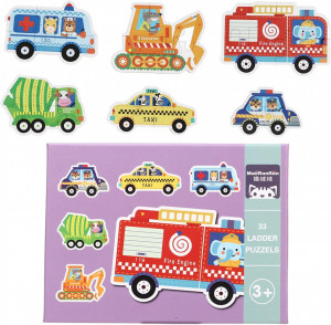 Puzzle cu 33 piese mari, Vehicule