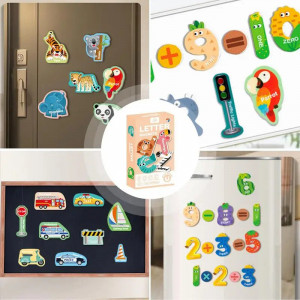 Set 20 cifre magnetice, Fructe