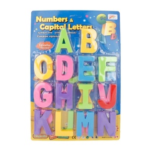 Set 26 litere magnetice mari din plastic, 8 cm