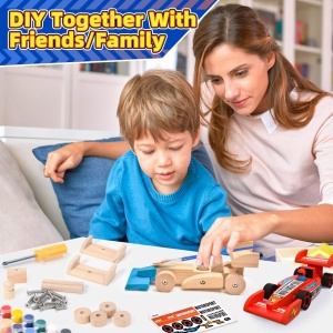 Set 3 masinute DIY de asamblat si pictat - F1 
