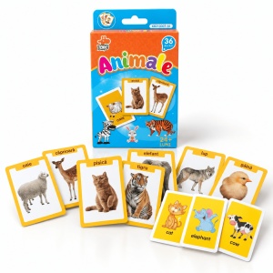 Set 36 carduri cognitive limba romana/engleza - Animale