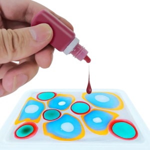 Set creativ pictura, efect marmorare, 12 culori