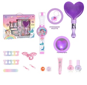 Set de frumusete cu machiaje si accesorii cosmetice - Princess