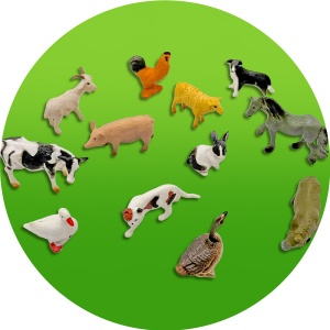 Set educativ cu figurine si proiector pentru copii - Ferma - Img 4